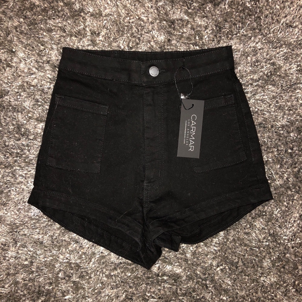 Carmar Denim high-rise shorts